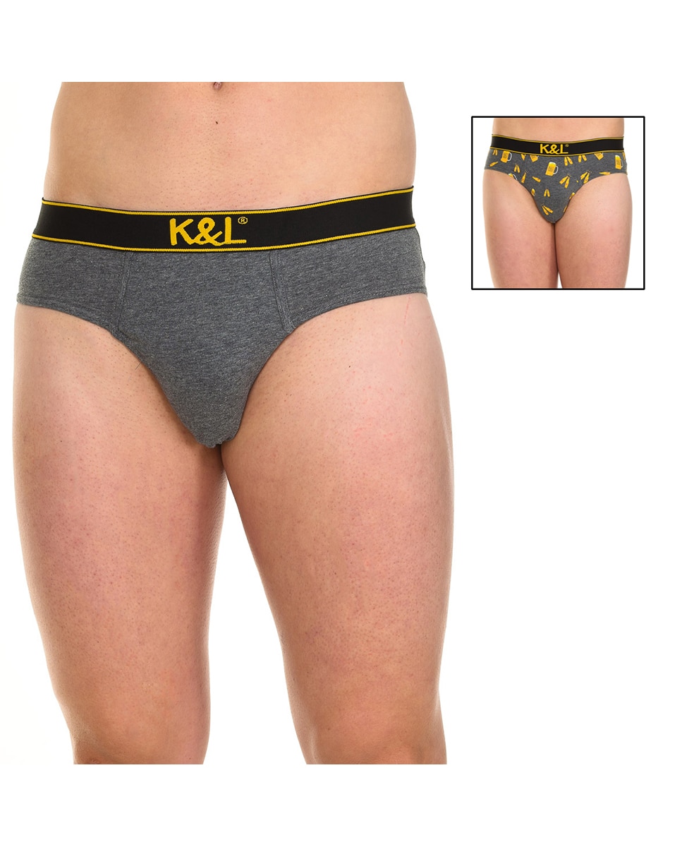 Imagen 0 de Pack 2 slips funny tejido transpirable hombre