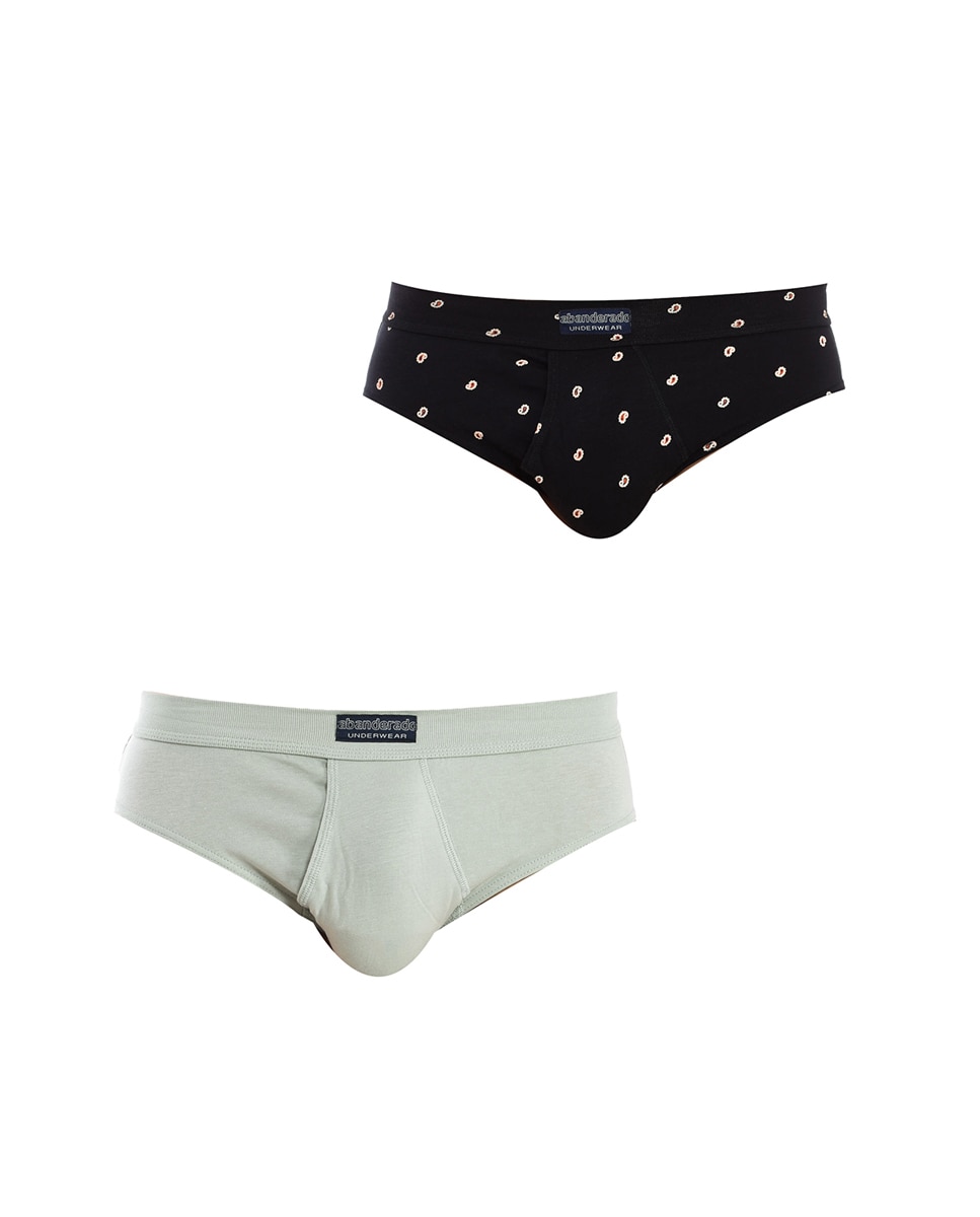 Imagen 0 de Pack-2 Slips Ocean tejido transpirable A5379 hombre