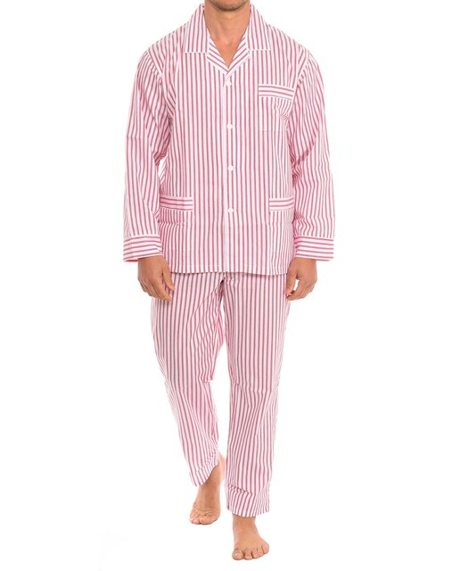 Imagen 0 de Pijama de camisa manga larga hombre
