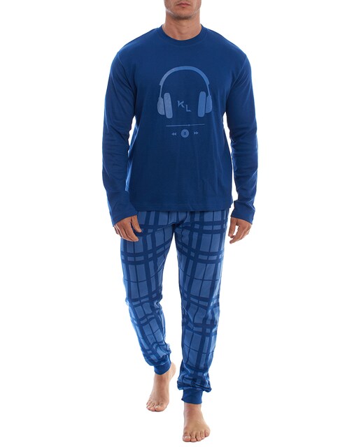 Imagen 0 de Pijama de hombre manga larga kisses&love