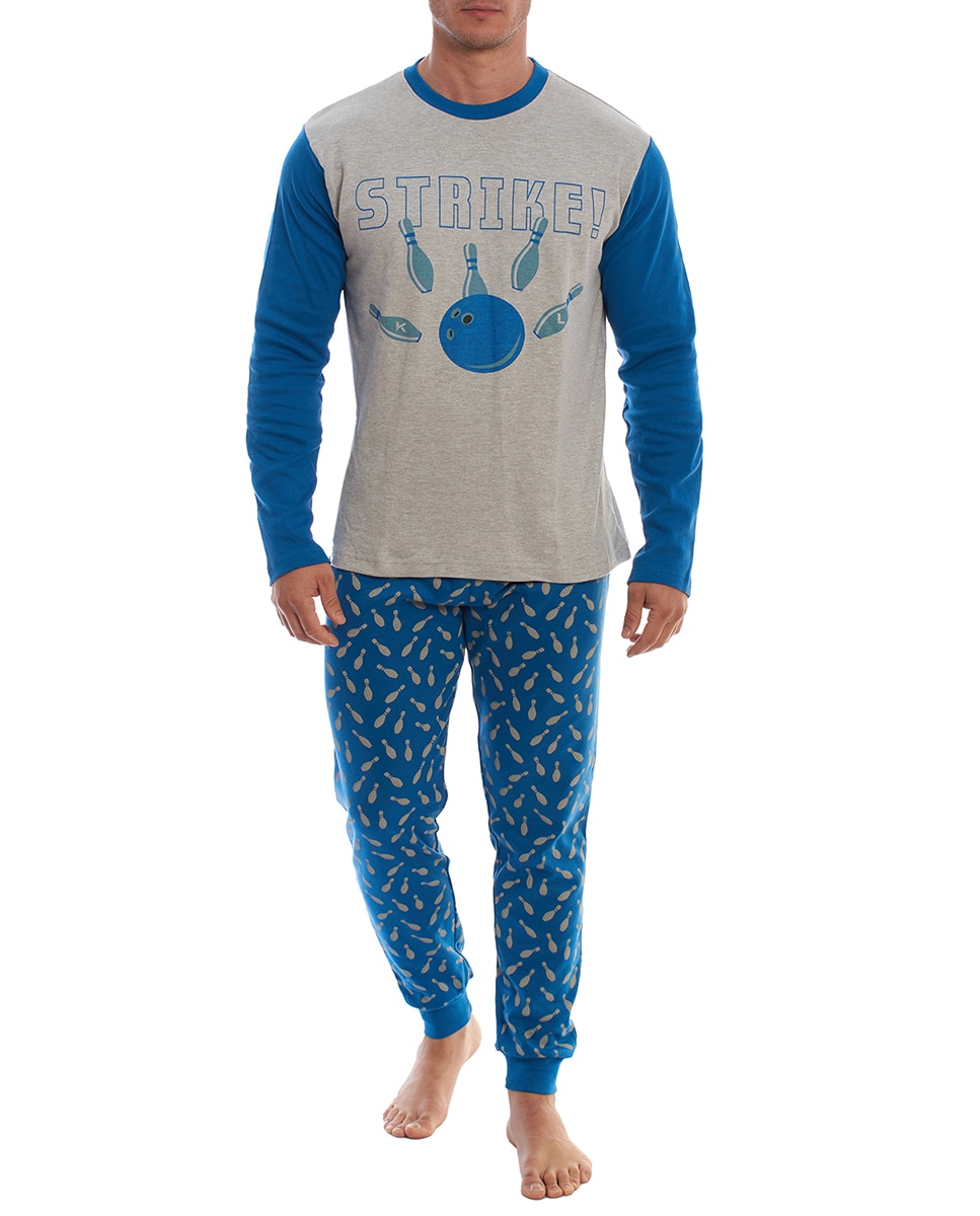 Imagen 0 de Pijama de hombre manga larga kisses&love