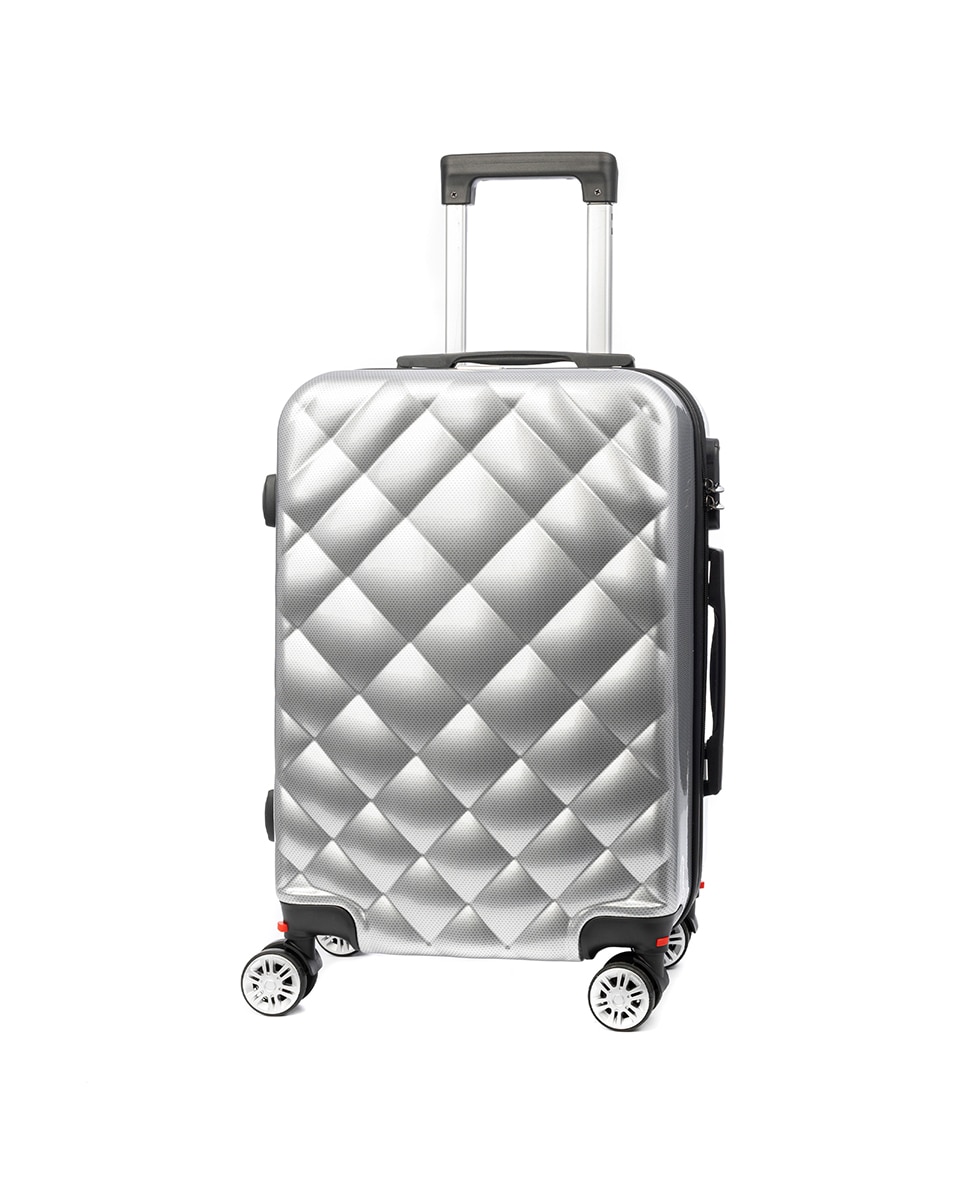 Imagen 0 de Maleta de cabina Trolley en material ligero de ABS + PC de alta resistencia. Cerradura numérica y 4 ruedas dobles extraíbles y giratorias 360°.