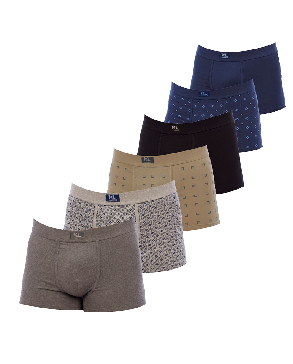 Imagen 0 de Bóxer de hombre estampado pack-6