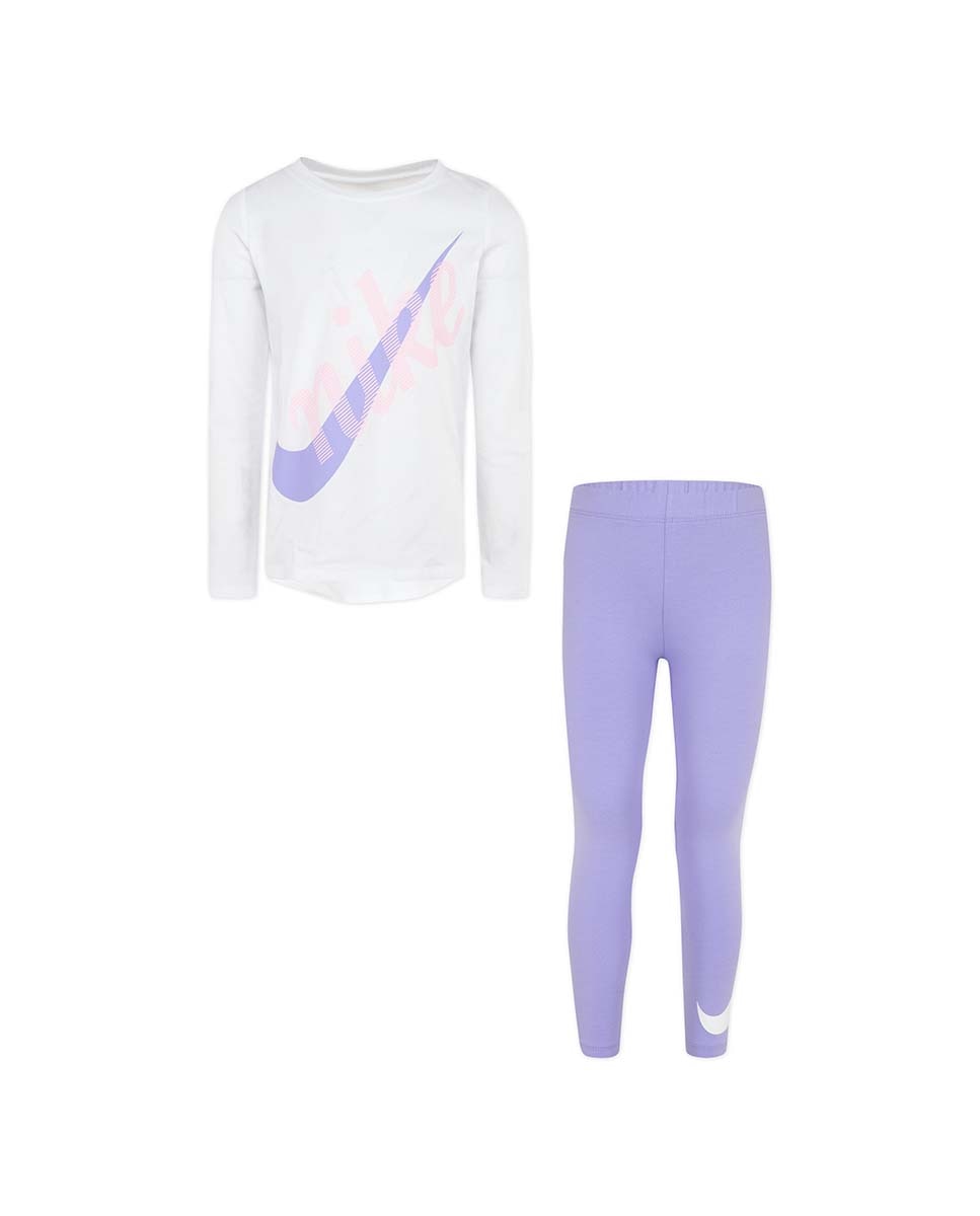 Imagen 0 de Conjunto camiseta manga larga y legging Nike