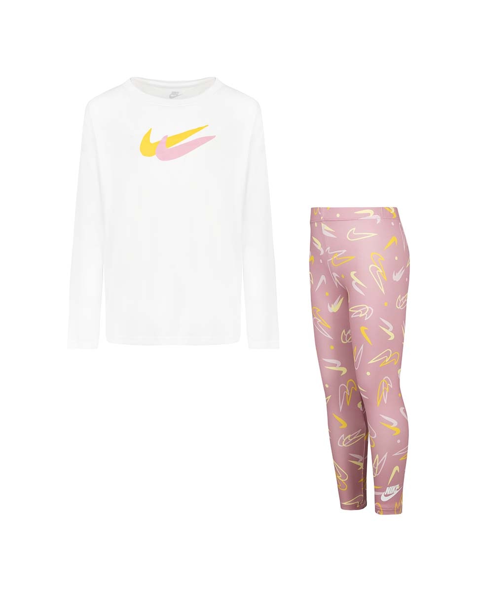 Imagen 0 de Conjunto camiseta manga larga y legging Nike
