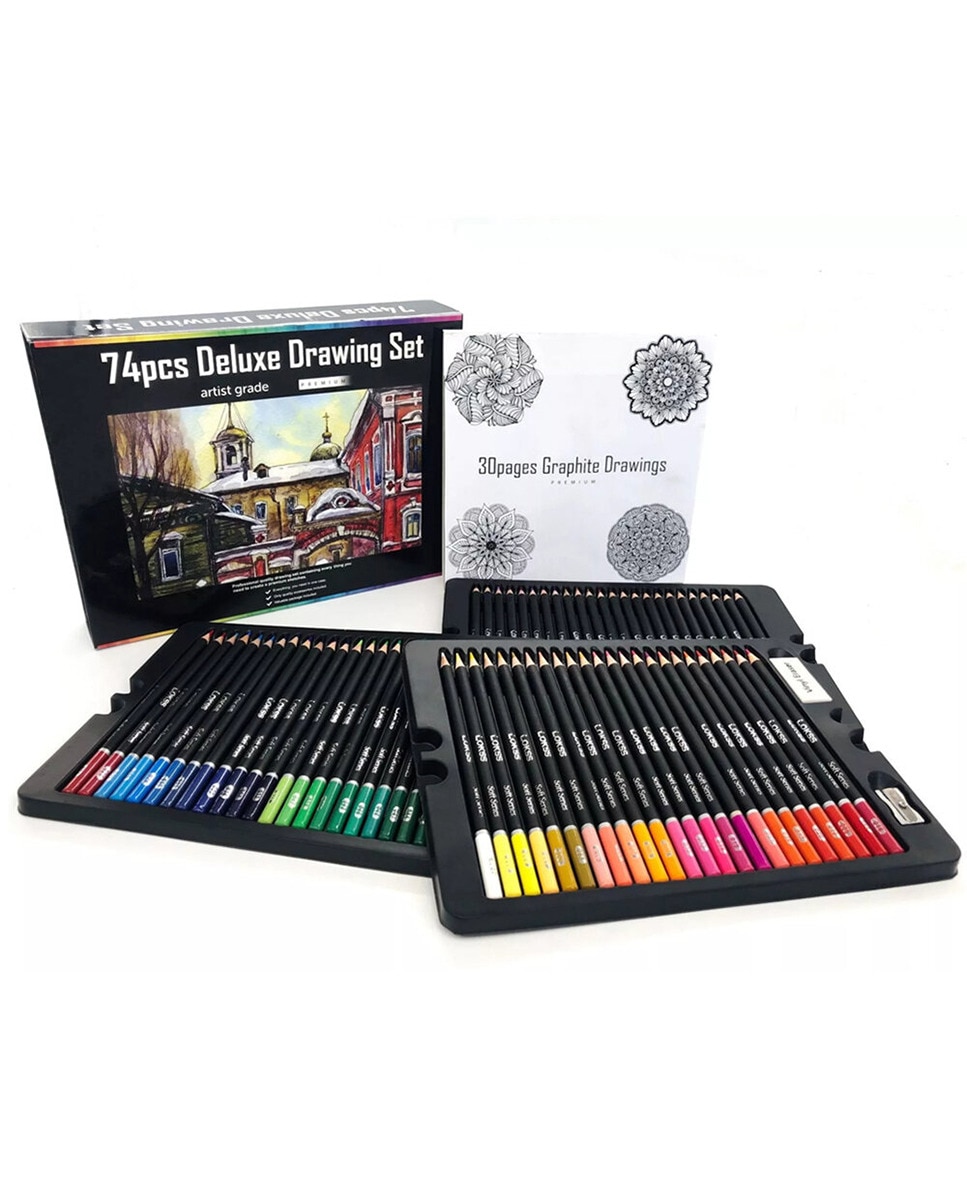 Imagen 0 de Set 74 lapices de  colores DEL