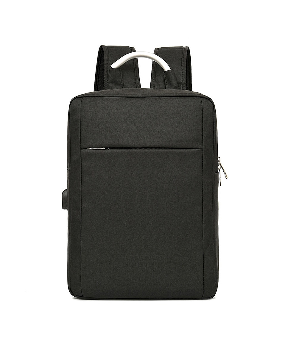 Imagen 0 de Mochila para Laptop con interfaz de carga USB. 30x12x42 cm. Color: Negro.