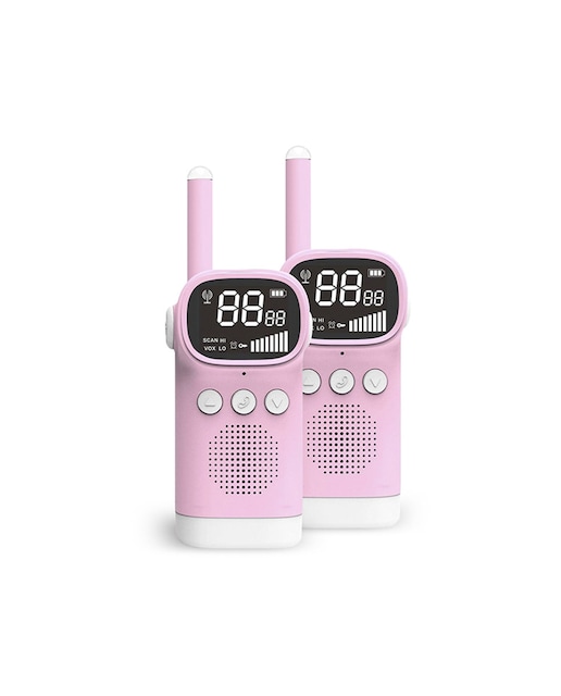 Imagen 0 de Dam walkie talkies infantiles d20, 1-3 km, pantalla 1,5 lcd, 99 códigos grupo encriptados. 2 unid.