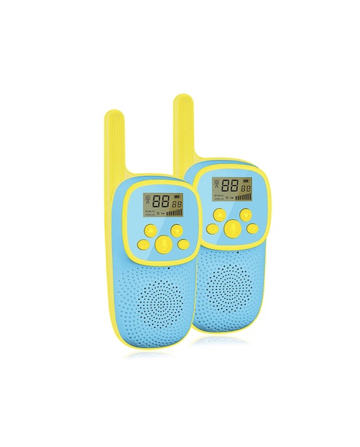 Imagen 0 de Dam walkie talkies infantiles d21, 1-3 km, pantalla 1,5 lcd, 99 códigos grupo encriptados, led. 2 u