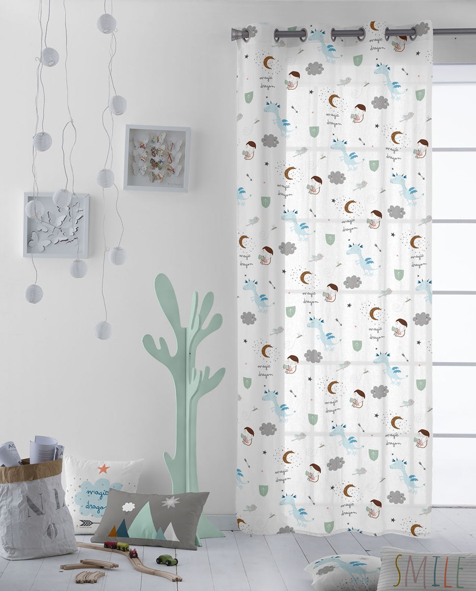 Imagen 0 de Cortina con ojales Magic dragon 140 x 260 cm