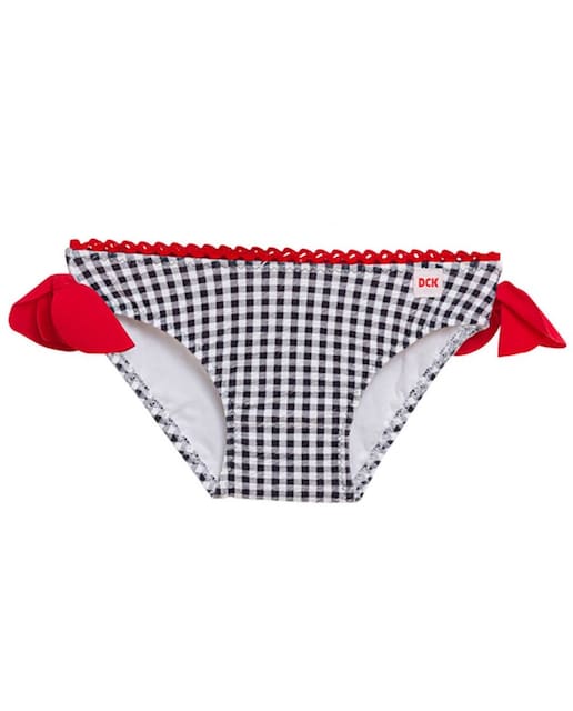 Imagen 0 de Culetín de bebé estampado vichy con detalle en laterales