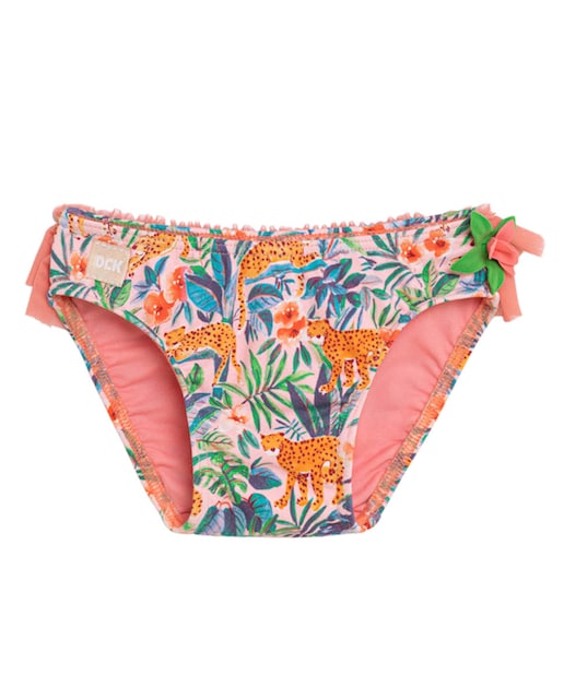 Imagen 0 de Culetín de bebé estampado de leopardos con volante en trasero