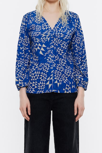 Imagen 0 de Camisa de mujer recta fluida Geometry