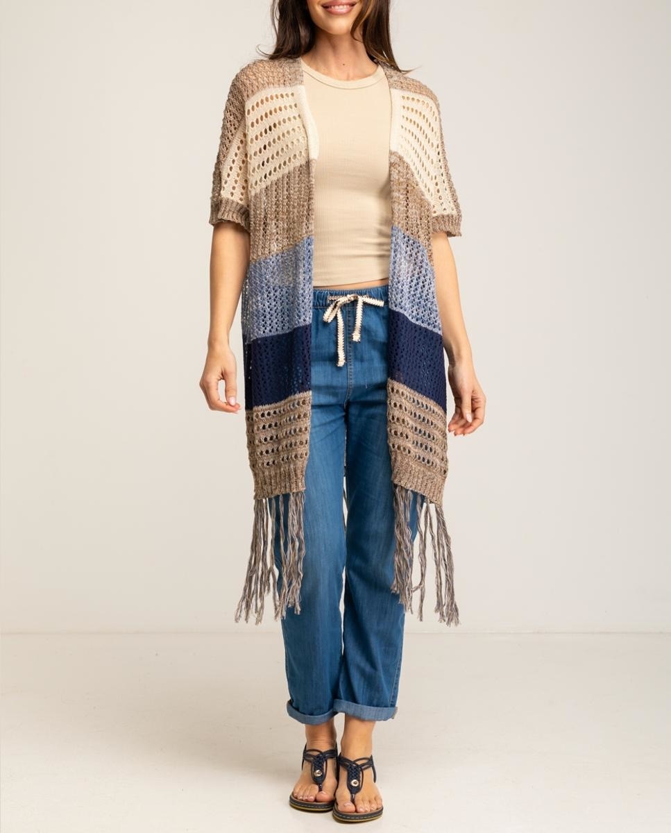 Imagen 0 de Chaqueta punto con flecos