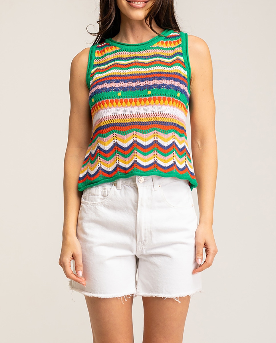Imagen 0 de Jersey sin mangas crochet