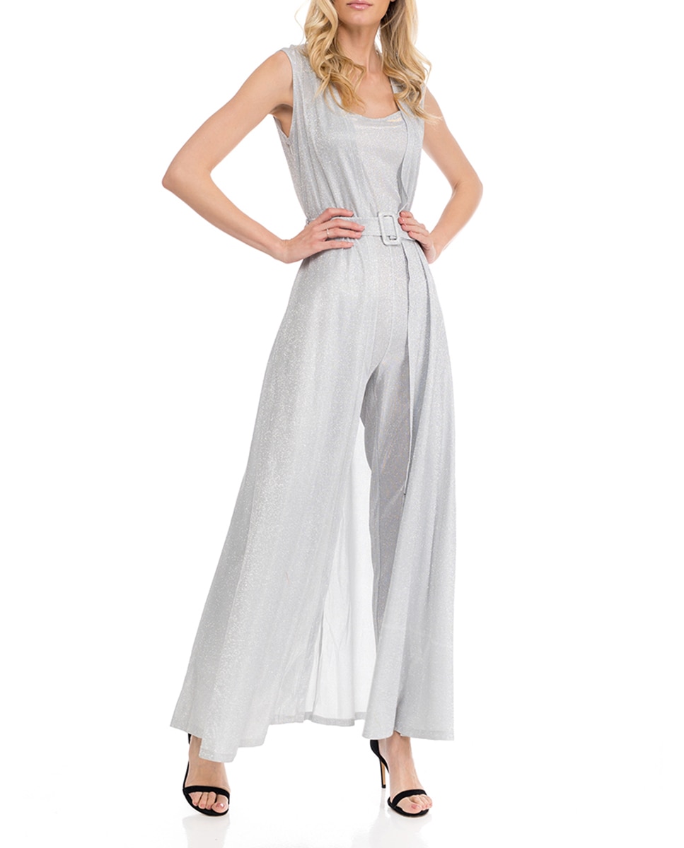 Imagen 0 de Mono denim con tirantes ajustables y bolsillos
