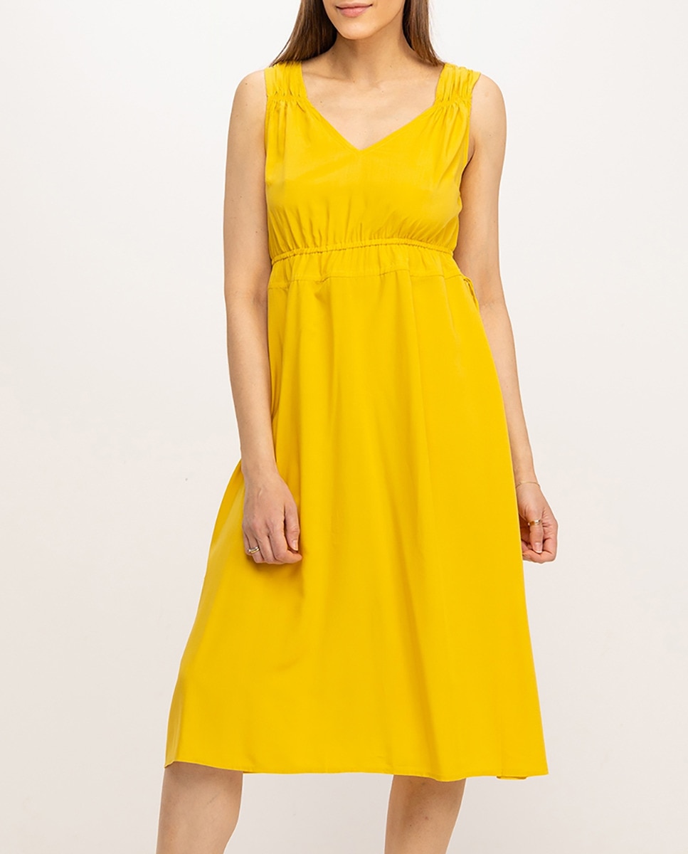 Imagen 0 de Vestido en color amarillo