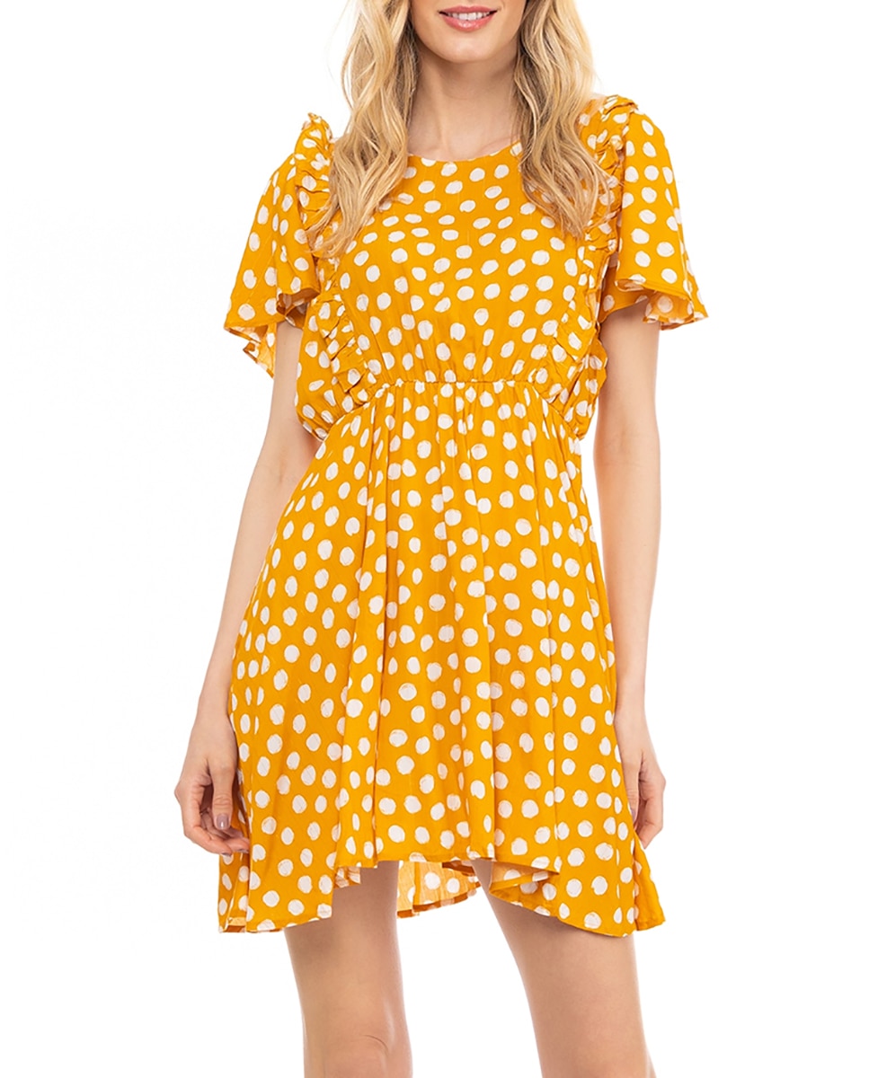 Imagen 0 de Vestido en color amarillo