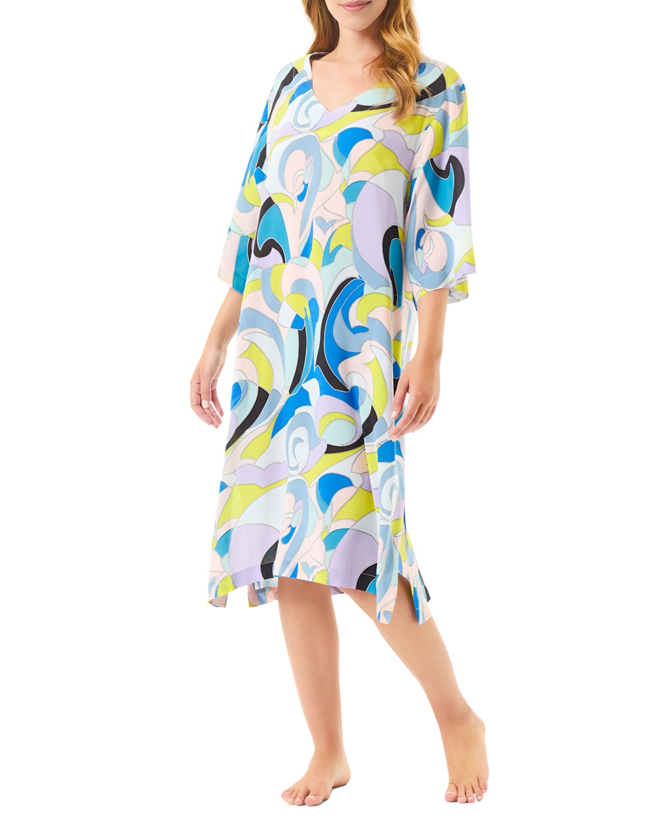 Imagen 0 de Vestido de mujer corto con estampado