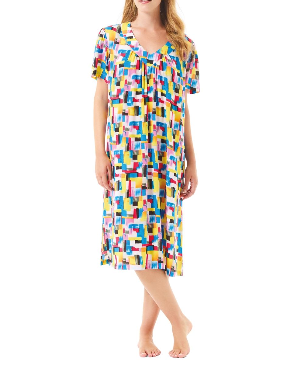 Imagen 0 de Vestido de mujer corto con estampado