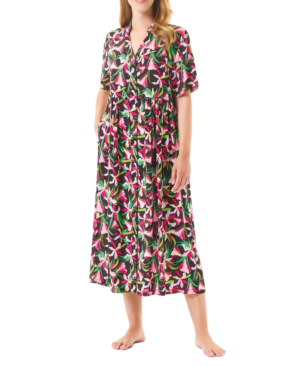 Imagen 0 de Vestido de mujer largo con estampado