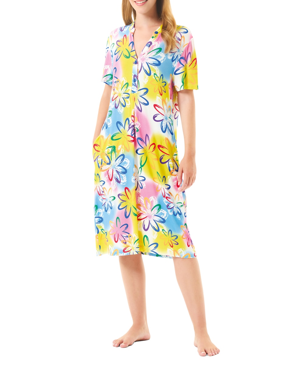 Imagen 0 de Vestido de mujer corto con estampado