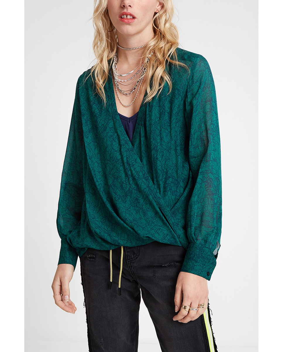 Imagen 0 de Blusa cruzada