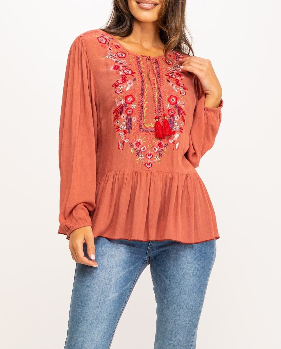 Blusón bordado — oferta en Primeriti