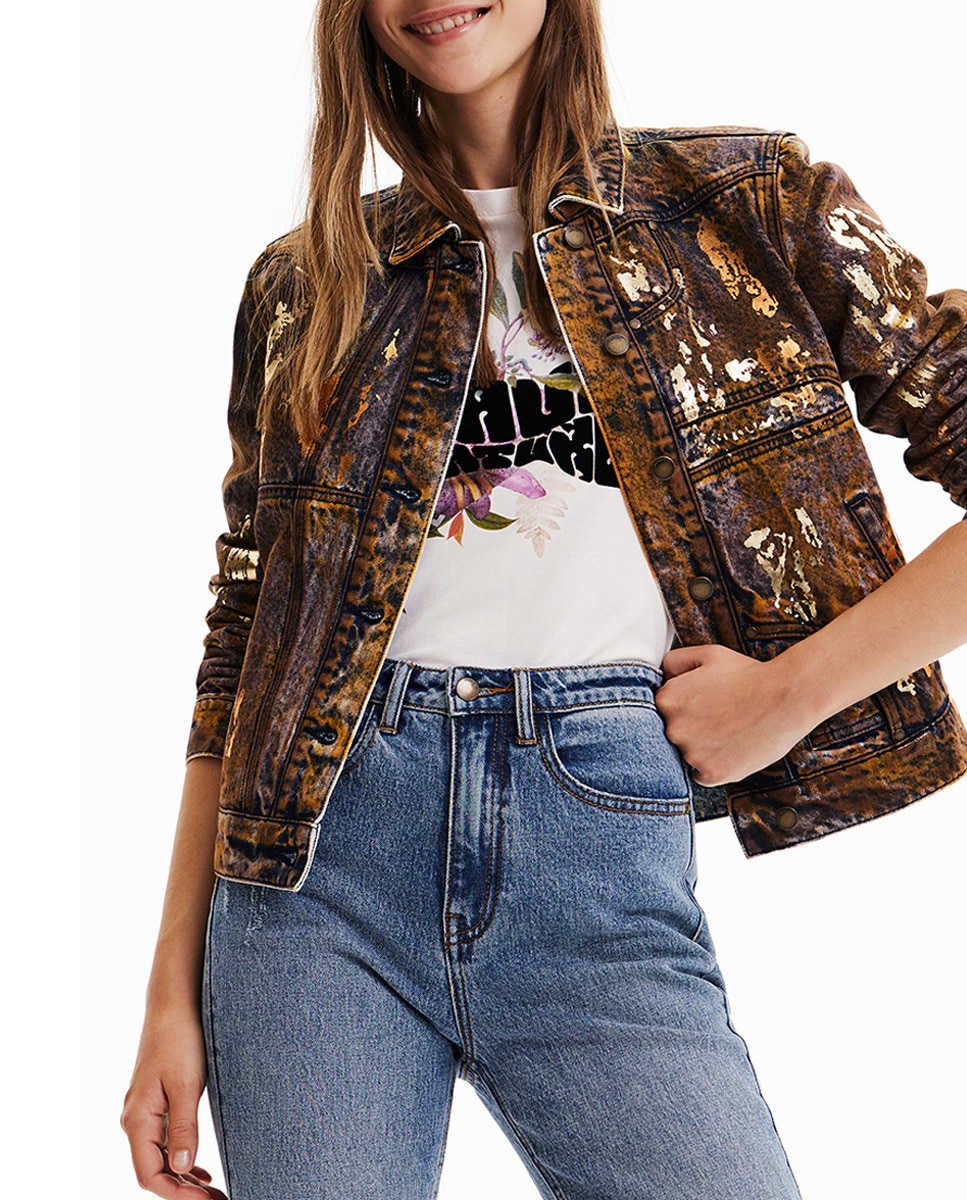 Imagen 0 de Chaqueta trucker mujer denim
