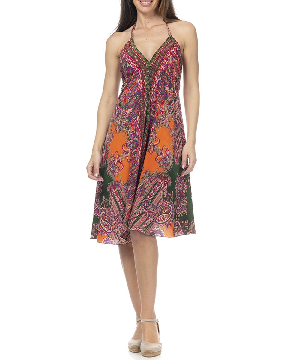 Imagen 0 de Vestido estampado corto