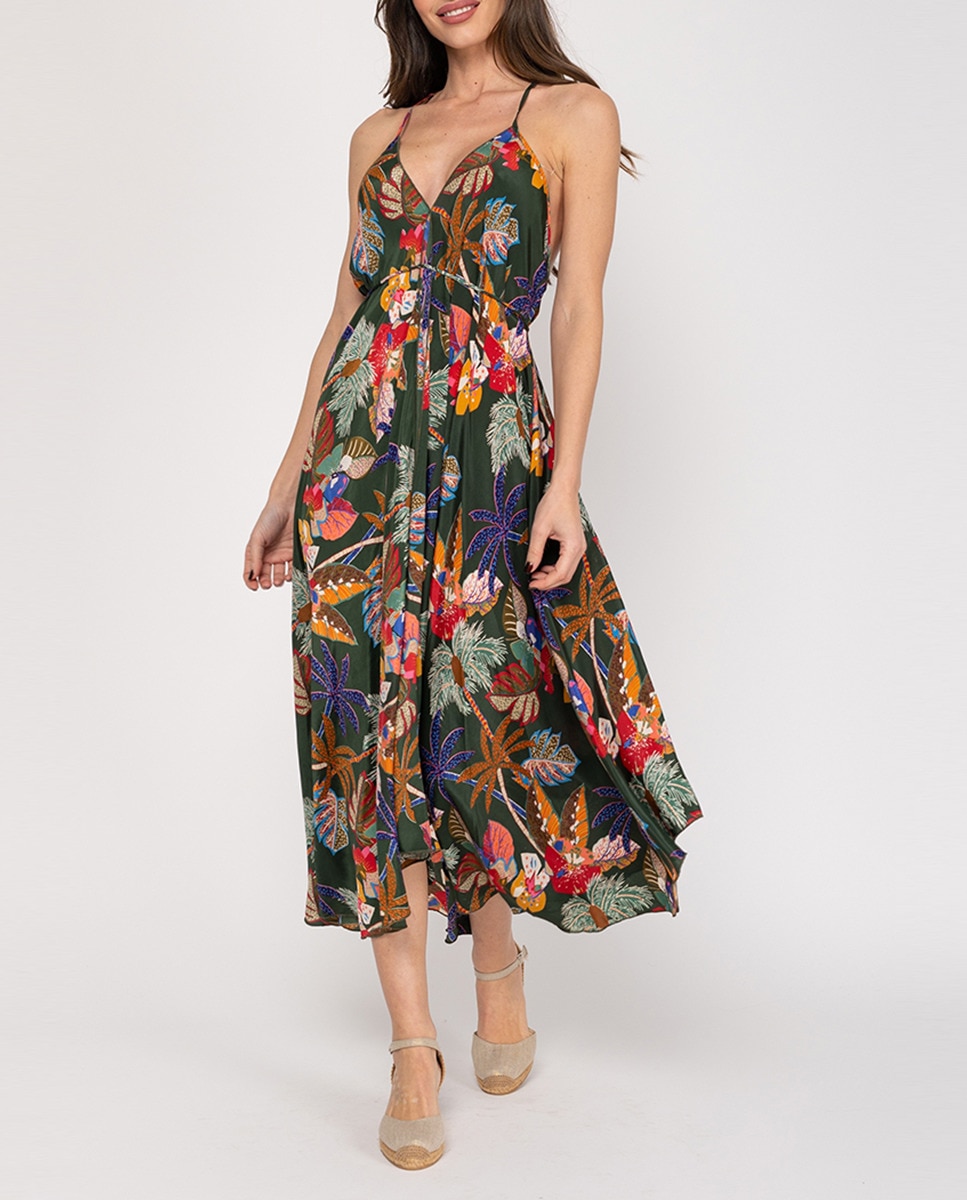 Imagen 0 de Vestido estampado largo