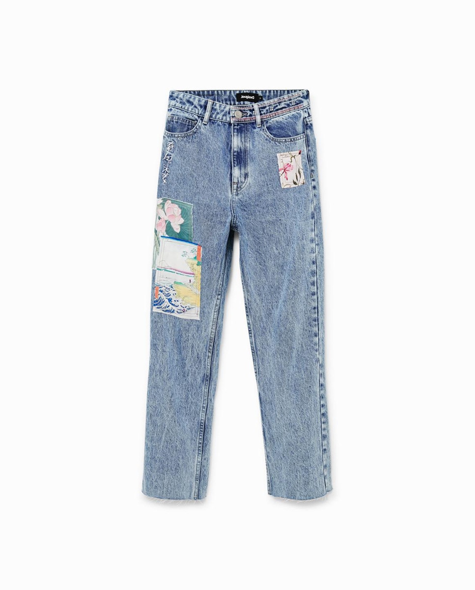 Imagen 0 de Vaquero Straight cropped japonés