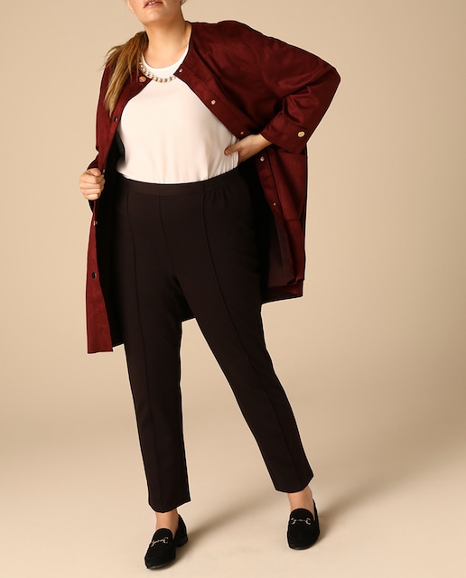 Imagen 0 de Pantalón pitillo de mujer talla grande de punto roma