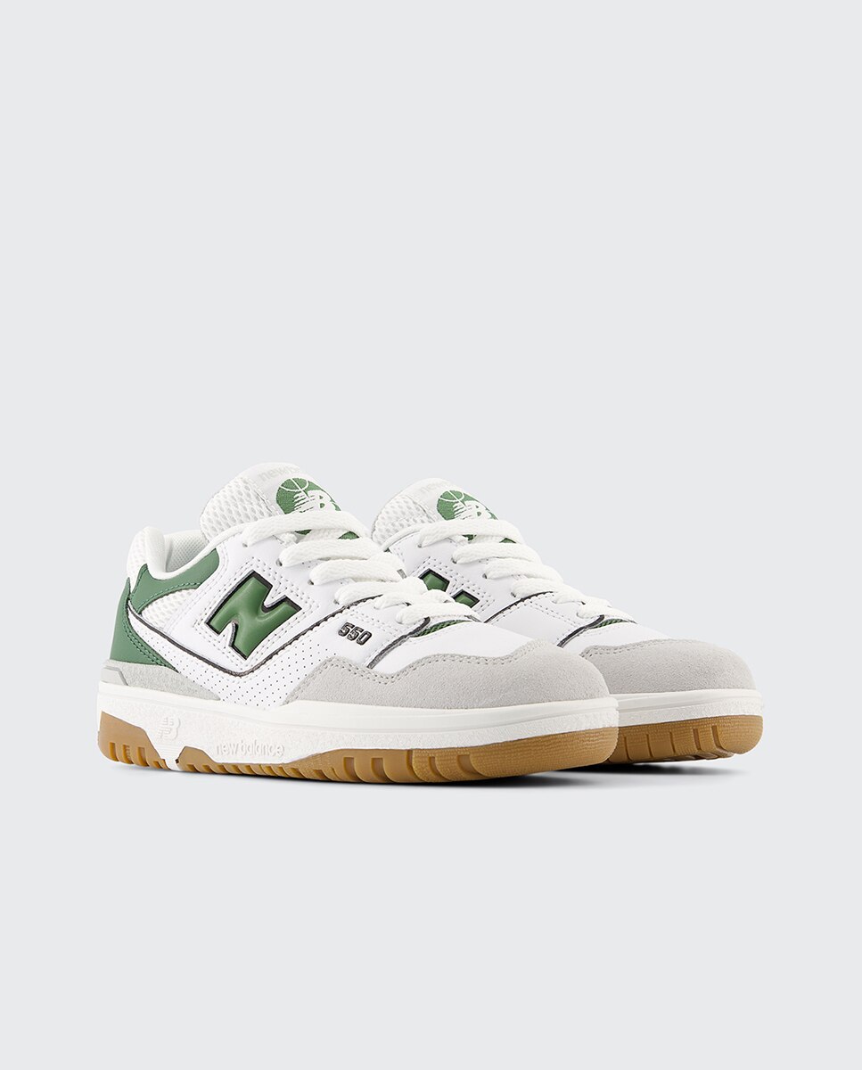 Sapatilhas Casual de Criança 550 Branco / Verde-4