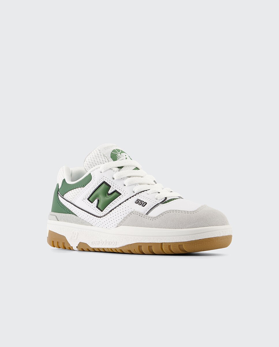 Sapatilhas Casual de Criança 550 Branco / Verde-12