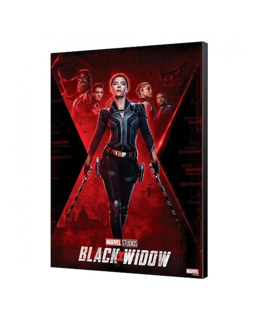 Imagen 0 de Póster Madera Con Marco Marvel Viuda Negra
