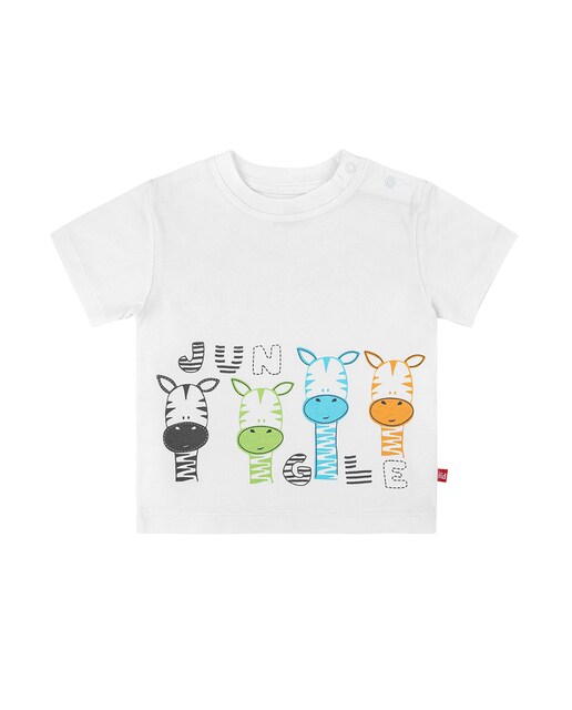 Imagen 0 de Camiseta manga corta con dibujo de jirafas