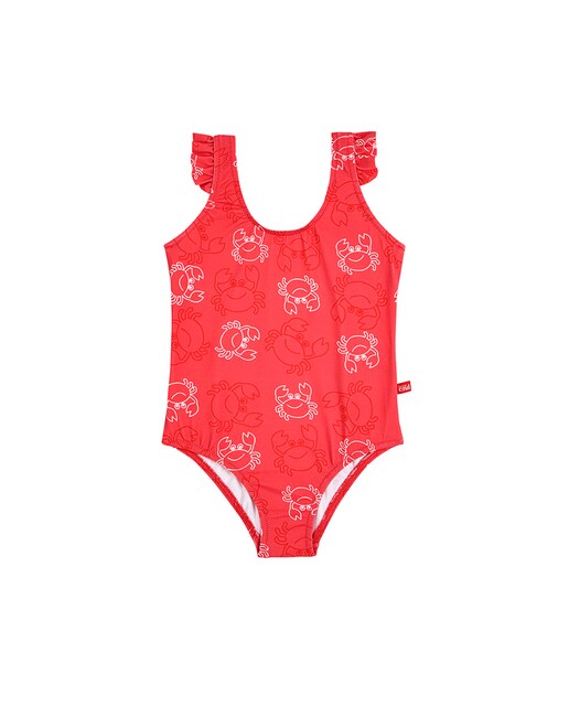 Imagen 0 de Bañador UPF50 Crab Family con volantes