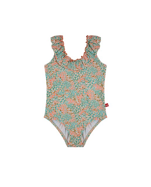 Imagen 0 de Bañador UPF50 Flower Power con volante escote