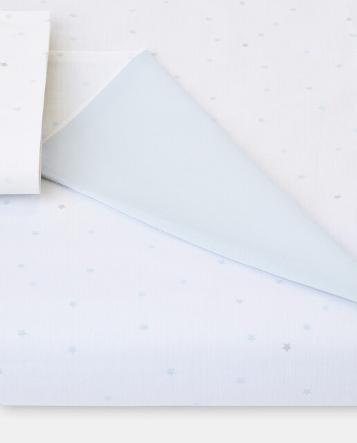Imagen 0 de Funda Nórdica reversible Cotton Juice Baby Home Básico 2 piezas estrellas (disponible en varias medidas)