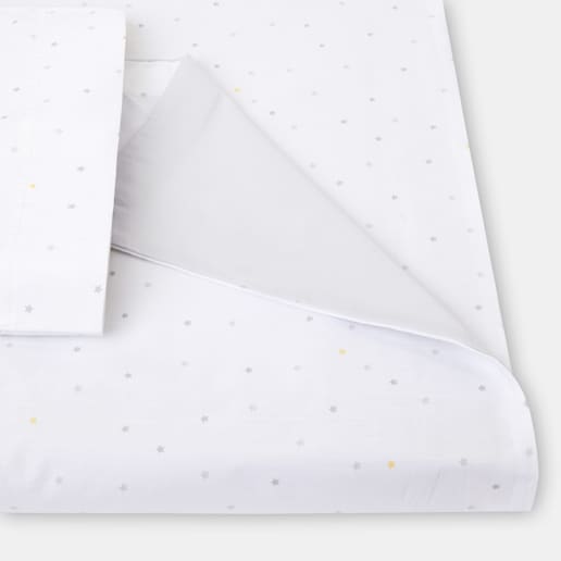 Imagen 0 de Funda Nórdica reversible Cotton Juice Baby Home Básico 2 piezas estrellas (disponible en varias medidas)
