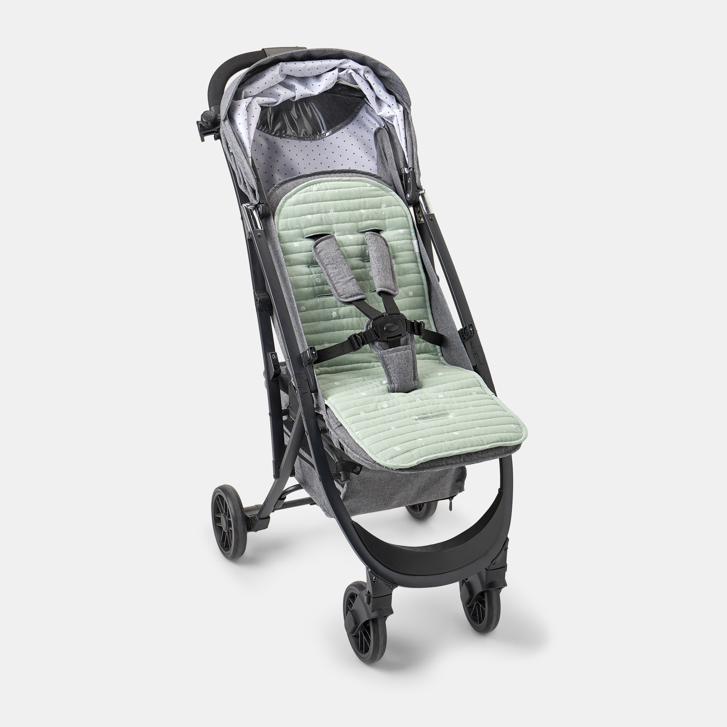 Imagen 0 de Colchoneta Silla estrecha Cotton Juice Baby Home Acolchada hojitas