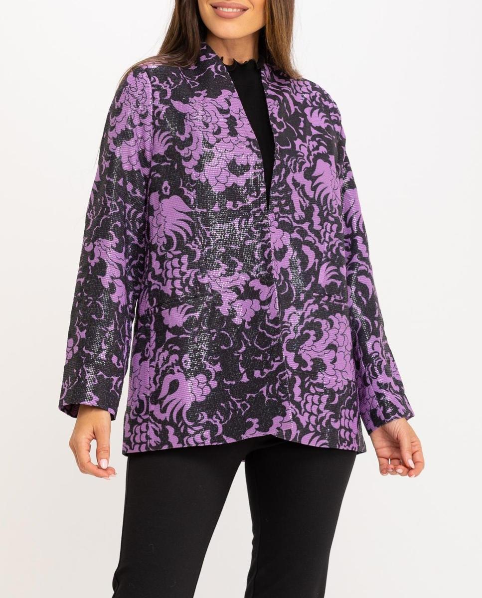Imagen 0 de Blazer de mujer con lentejuelas sin solapa