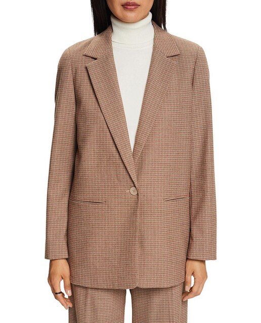 Imagen 0 de Blazer de mujer cuadros a la cadera