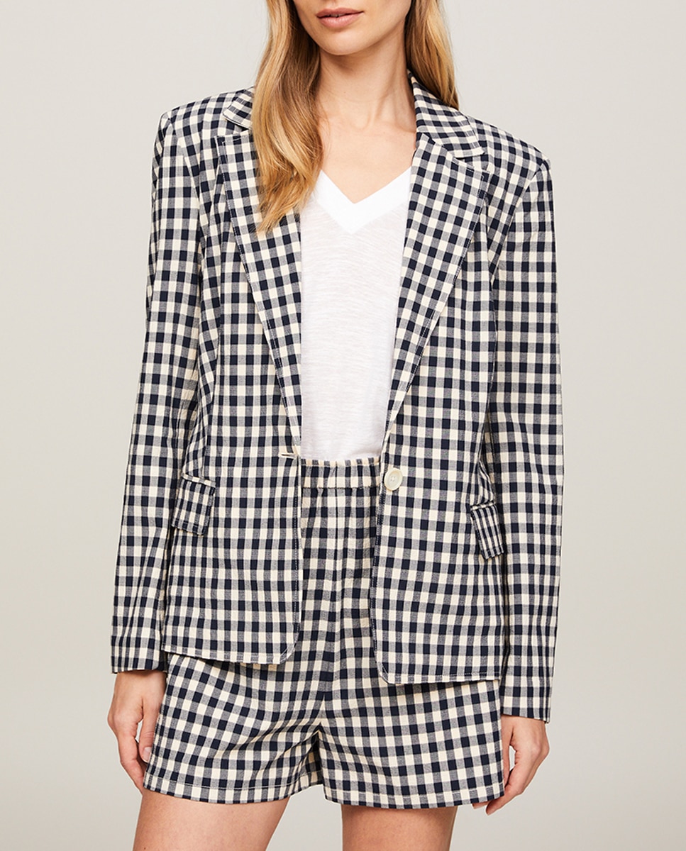 Imagen 0 de Blazer de mujer entallada con bolsillos