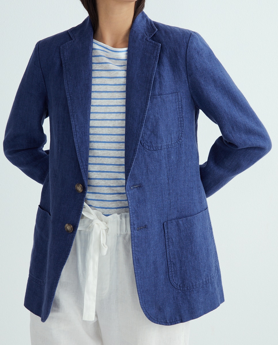 Imagen 0 de Blazer de mujer de lino con botones