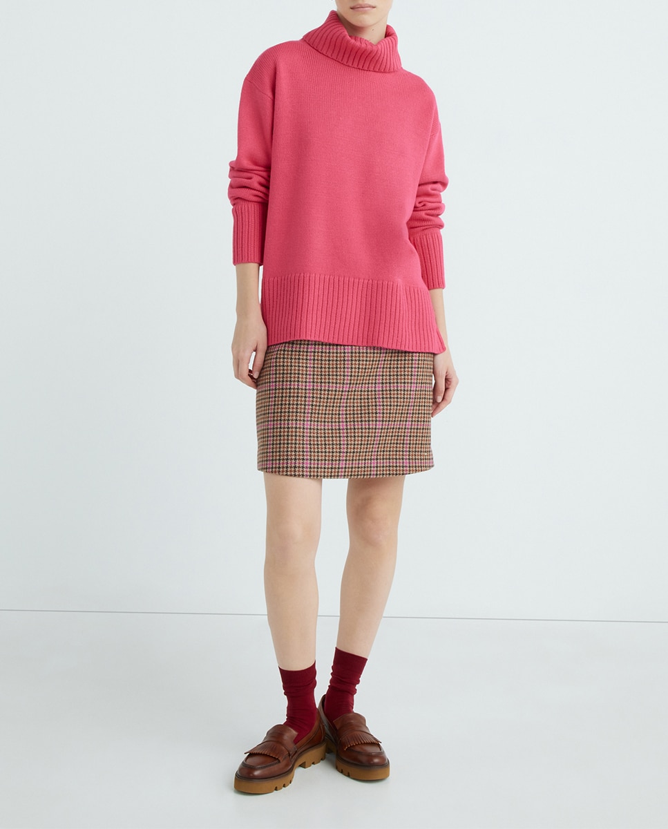 Imagen 0 de Falda mini de corte recto