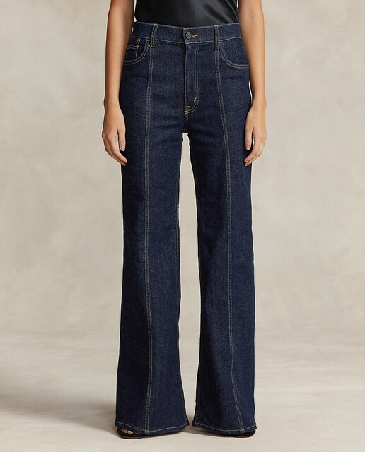 Imagen 0 de Vaqueros de mujer de campana de algodón