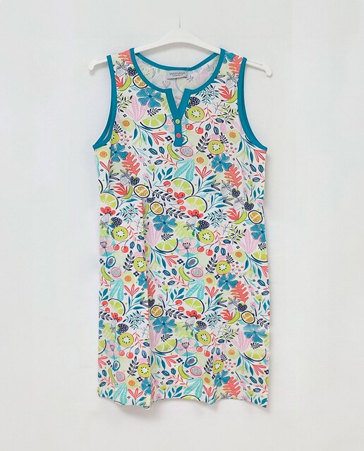 Camisón de mujer corto sin mangas