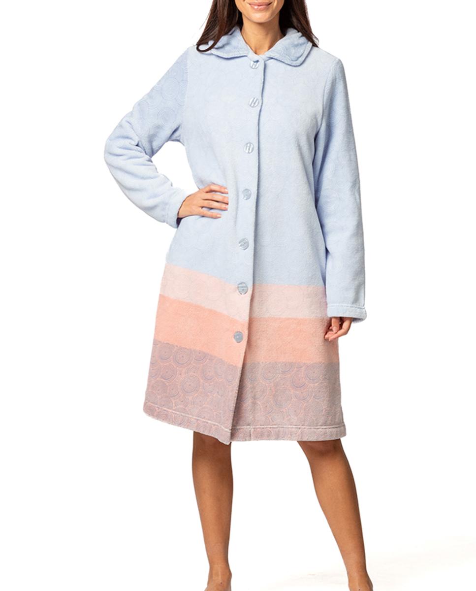 Bata de mujer pelo estampado círculos — oferta en Primeriti